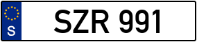 Truck License Plate